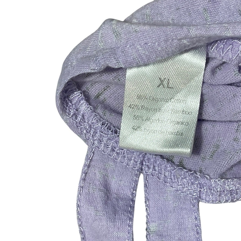XL Earth Yoga Purple Ombre Lattice Back Organic Cotton Long Sleeve Athleisure - Picture 6 of 7